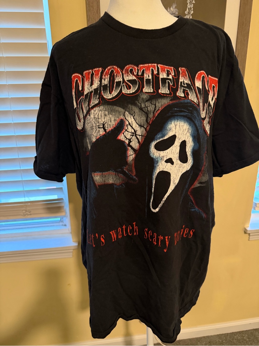 Ghostface Graphic Short Sleeve Tee - Black
